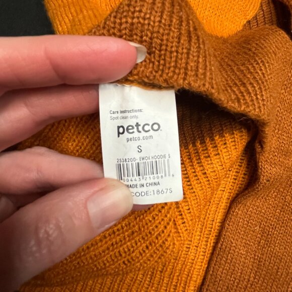 Star Wars Dog Costume Size Small Brown Ewok Sweater Hoodie Faux Fur Ears Winter - Picture 8 of 8